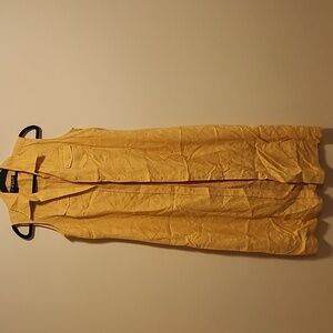 Yellow button down shirt dress